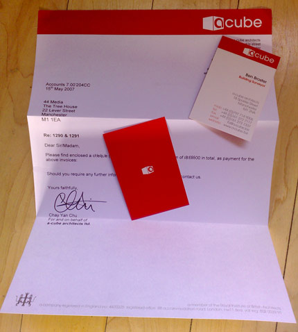 a cube letter