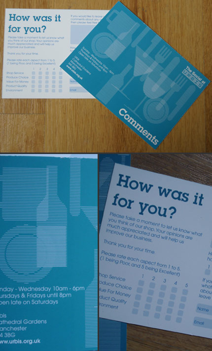 comment card card